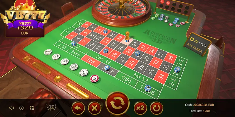 Roulette 3D VB777 công bằng và minh bạch  Roulette 3D VB777 công bằng và minh bạch